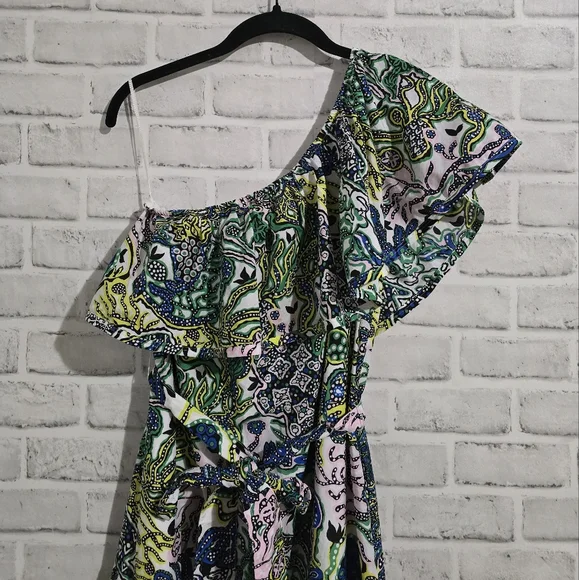 NEW A.L.C. Janelle One Shoulder Midi Dress size XS - Picture 6 of 10